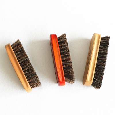 High quality horsehair wooden shoe brush