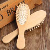 Hot-selling Mini Reusable Travel Portable Wood Round Bristle Hair Brush for Promotional Gifts