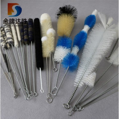 Nylon/PP/Cotton/Sisal material brush head  pipe tube bottle cleaning brush