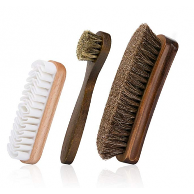 Shoe brush Horse hair shoe brush rubber crepe brush