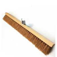 Long Wooden Coconut Fiber Cleaning Broom Coconut Coir Broom Push Broom