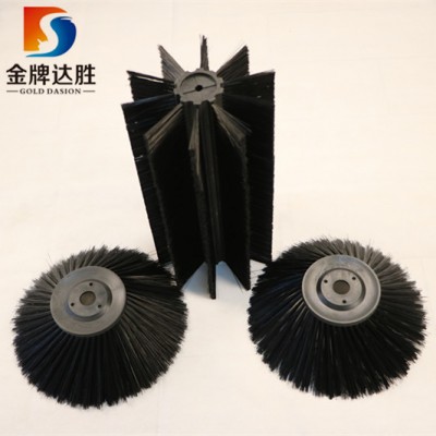 No power sweeper parts side brush and roller brush handle cleaning machine