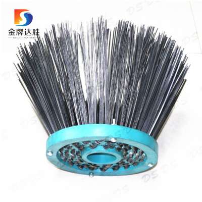 Steel Wire Rotary Gutter Broom For Sweeper