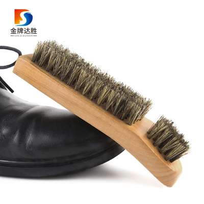 Wooden Handle Leather Shoes Cleaning and Polishing Brush