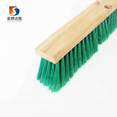 Wooden Block Cleaning Floor Deck Brush with Threaded Handle Hole