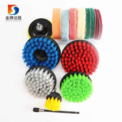 15 pieces Drill Brush Attachment Set Power Scrubber with Extend Long Attachment